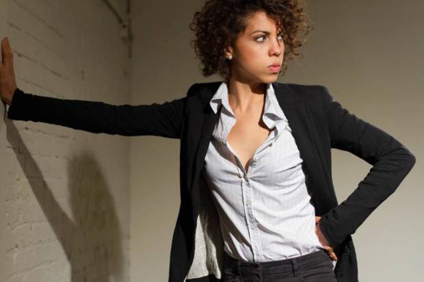 Jess Salgueiro plays Sarah Bright in The Trial of Ken Gass