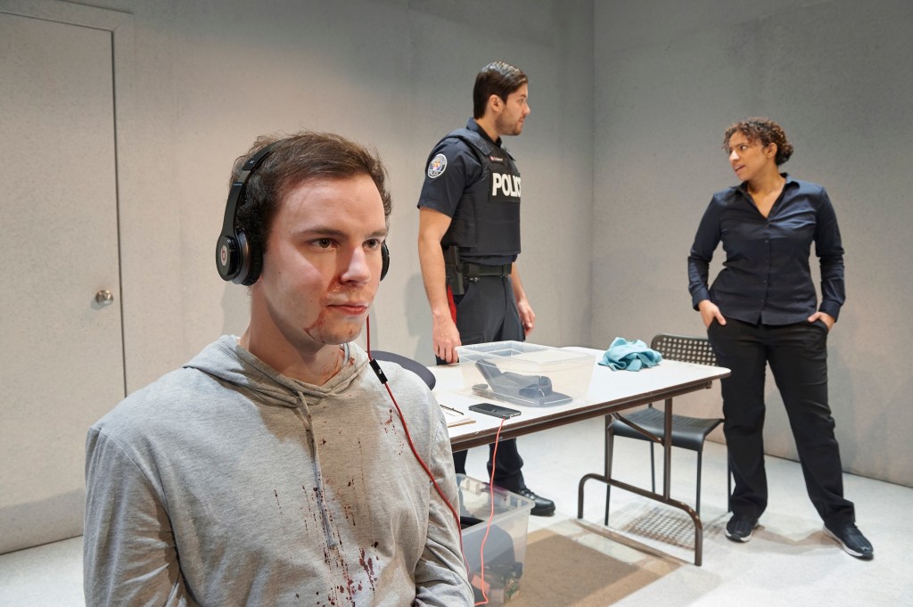 Photo of Jakob Ehman, Meegwun Fairbrother, Sabryn Rock by Michael Cooper.